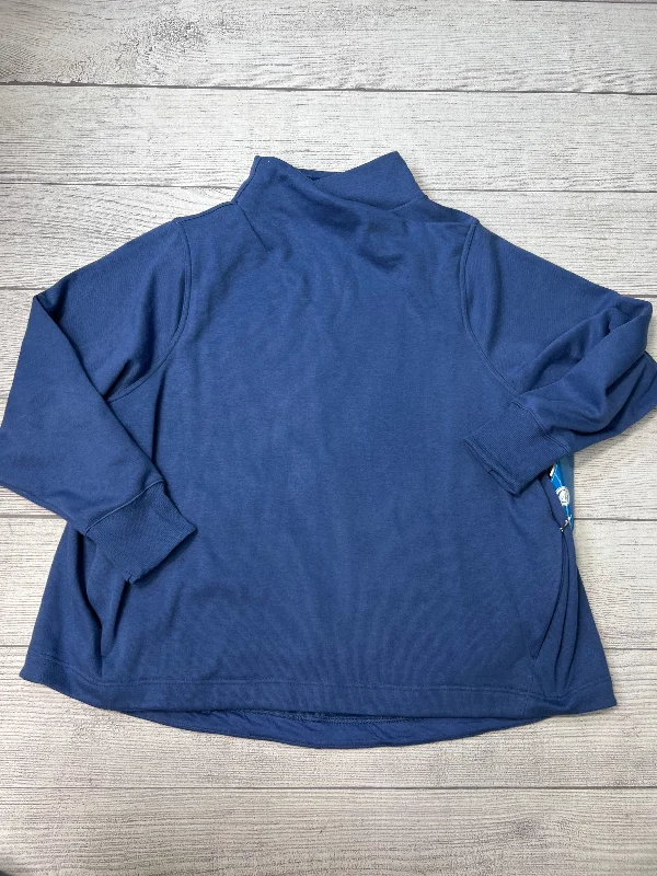 Athletic Sweatshirt Crewneck By Athleta In Blue, Size: 3x