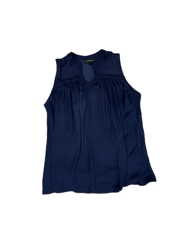 Navy Top Sleeveless Lane Bryant, Size 2x