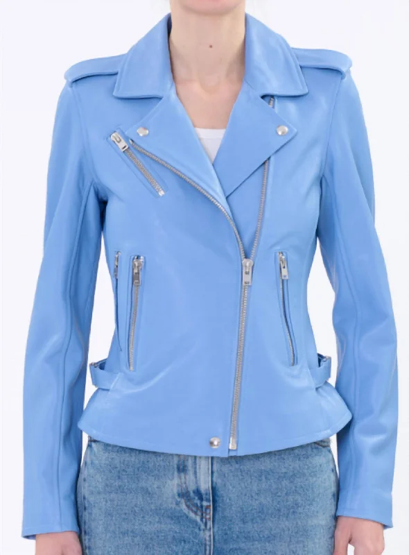 Newhan Jacket In Azure Blue