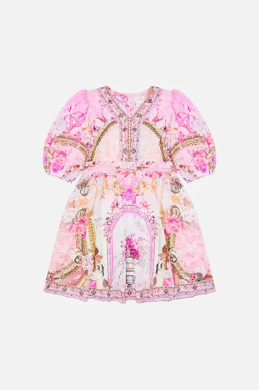 KIDS MINI DRESS WITH PUFF SLEEVE 12-14 FRESCO FAIRYTALE