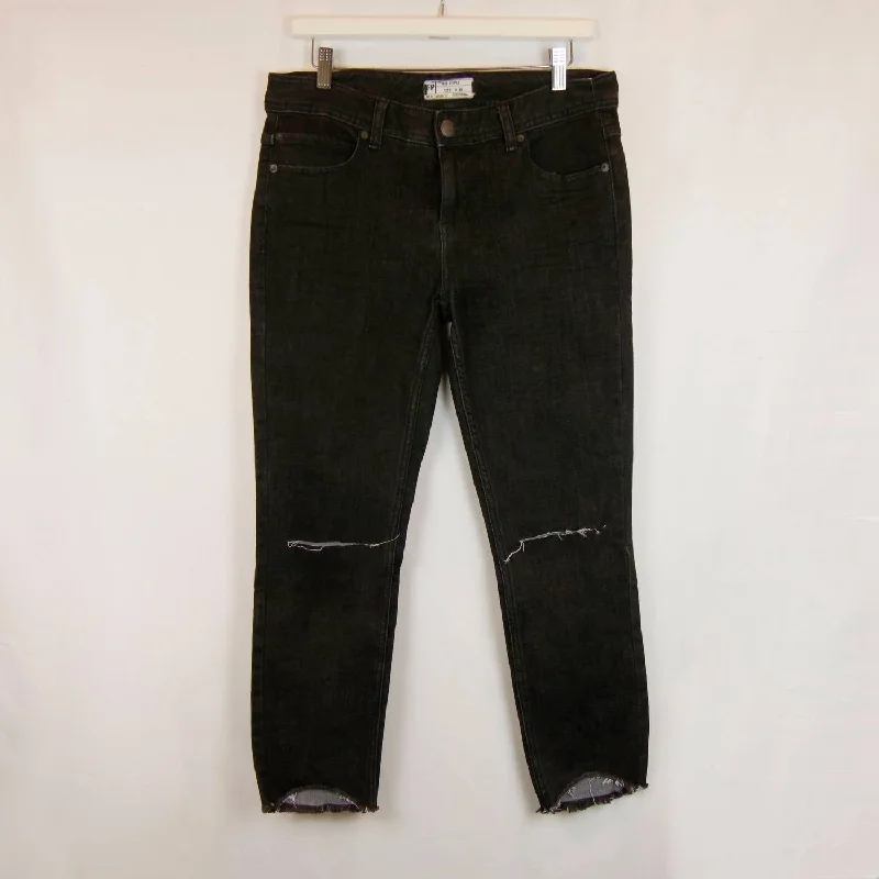 Destroyed Skinny Jeans In Black