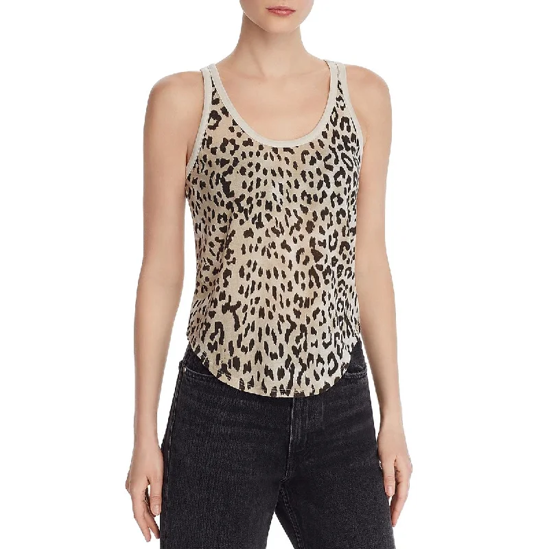 Chaser Womens Animal Print Racerback Tank Top