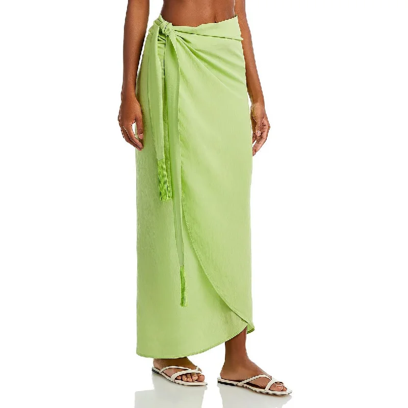 Jonathan Simkhai Womens Tie Waist Skirt Cover-Up