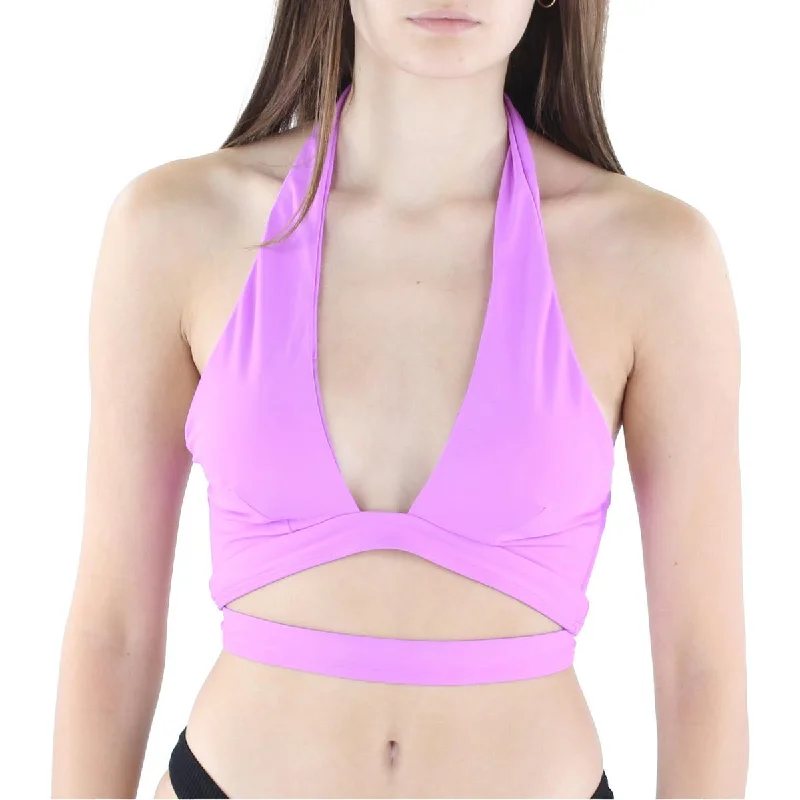 KOPPER & ZINK Womens Solid Halter Swim Top Separates