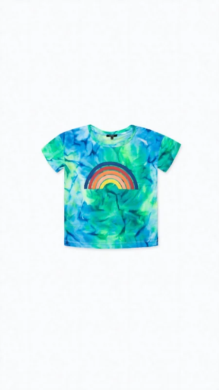 Girls - Rainbow Tee In Neon