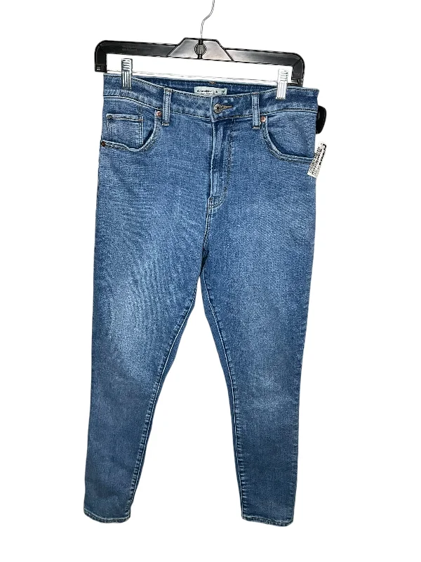 Jeans Boyfriend By Abercrombie And Fitch In Blue, Size: 6long