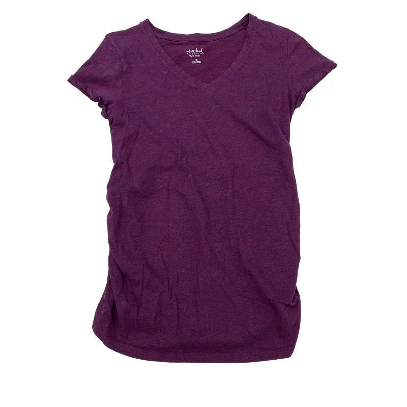 PURPLE ISABEL MATERNITY MAT TOP SS, Size XS