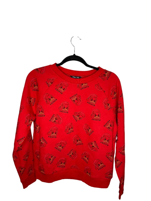 Sweatshirt Crewneck By American Eagle In Red, Size: S